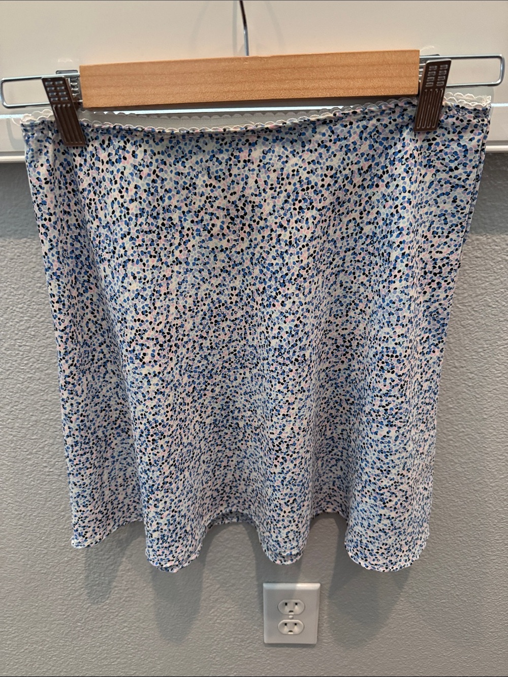 Altar'd State Blue & Navy Speckled Circle Skirt